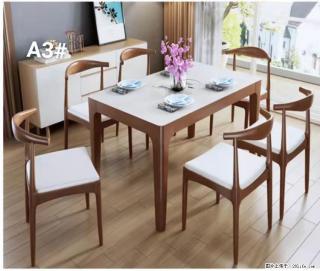 T08高级长方桌，胡桃色  1.35米带炉一桌四椅650元，现货11套。 - 赣州28生活网 ganzhou.28life.com